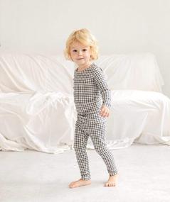 img 1 attached to Kids Cute Pajama Set 6M-7T Toddler Snug Fit Pattern Design Cotton Sleepwear Boys Girls