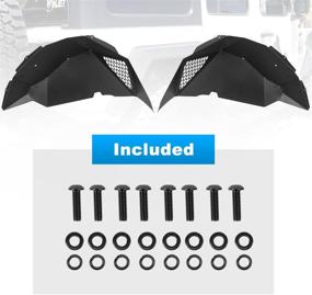 img 3 attached to ROXX Rear Road Front Inner Fender Liners Offroad Mud Guard Compatible With Jeep Wrangler JL 2DR &Amp