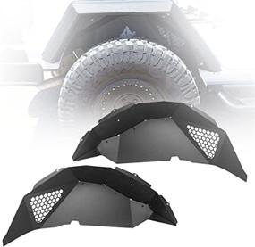 img 4 attached to ROXX Rear Road Front Inner Fender Liners Offroad Mud Guard Compatible With Jeep Wrangler JL 2DR &Amp