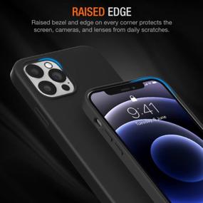 img 2 attached to Complete Protection Bundle For IPhone 12 Pro Max - 6-In-1 Accessory Set With Midnight Liquid Silicone Case, 3 Tempered Glass Screen Protectors, And 2 Camera Lens Guards (2020, 6.7 Inch)