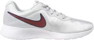 nike womens tanjun black white women's shoes - athletic logo