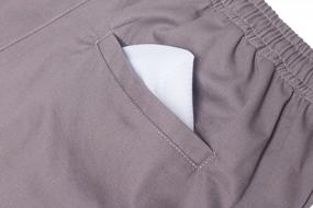 img 1 attached to Men'S Chino Shorts With 6" Inseam, Elastic Waist And Drawstring - Available In Sizes S-2XL From Visive