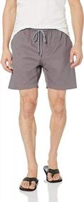 img 4 attached to Men'S Chino Shorts With 6" Inseam, Elastic Waist And Drawstring - Available In Sizes S-2XL From Visive