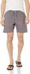 men's chino shorts with 6" inseam, elastic waist and drawstring - available in sizes s-2xl from visive logo