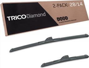 img 4 attached to Улучшите видимость вашего автомобиля с помощью щеток стеклоочистителя TRICO Diamond 28 и 14 дюймов - упаковка из 2 шт. (25-2814)