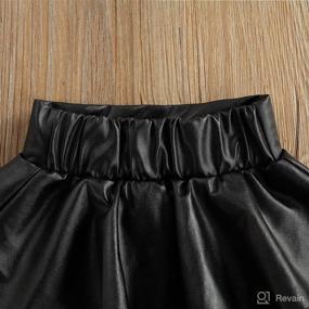 img 1 attached to 👗 GOOCHEER Velvet High Waist Mini Skirt: Stylish & Warm Princess Skirt for Infant Toddler Baby Girls, Ideal for Fall Casual Outfits