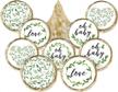 180 greenery baby shower favor stickers - perfect for celebrations! logo