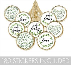 img 1 attached to 180 Greenery Baby Shower Favor Stickers - Perfect For Celebrations!