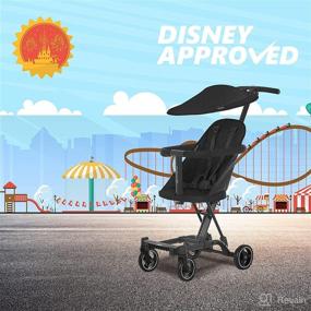 img 3 attached to 🏞️ Dream On Me Lightweight Coast Rider Stroller: Compact & Easy-Fold with Canopy, Adjustable Handles & Smooth Wheel Ride, Black