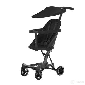 img 4 attached to 🏞️ Dream On Me Lightweight Coast Rider Stroller: Compact & Easy-Fold with Canopy, Adjustable Handles & Smooth Wheel Ride, Black