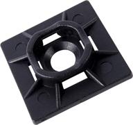 gardner bender mb-20uvb cable tie mounting base - 1x1 inch - wire & cord management for industrial and household use - pack of 100 - uv resistant black logo