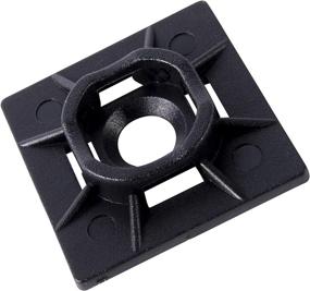 img 3 attached to Gardner Bender MB-20UVB Cable Tie Mounting Base - 1x1 Inch - Wire & Cord Management for Industrial and Household Use - Pack of 100 - UV Resistant Black
