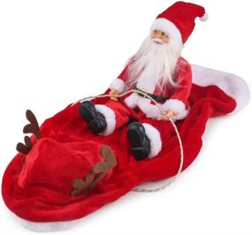 img 2 attached to 🎅 Игрушкидети Костюм Собаки Санта - Комплект Подходящий для Хэллоуина Костюм Собаки, Зимний Жилет с Капюшоном для Рождественского Превращения, Украшение для Рождественской Вечеринки для Кошек, Собак и Щенков