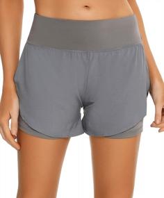 img 2 attached to EISHOPEER Women'S Quick-Dry 2 In1 Running Shorts With Pockets For Gym, Yoga & Sports - XS To XXL.