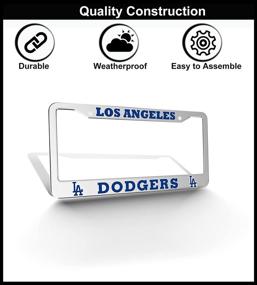 img 2 attached to 2 PCS Dodgers License Plate Frame