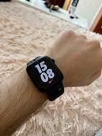 img 1 attached to Smart watch Apple Watch Series 7 45 mm Aluminum Case, dark night review by Agata Burzyska