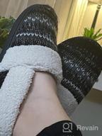 img 1 attached to Cozy Up With Style: RockDove Women'S Nordic Sweater Knit Slipper review by Misty Good