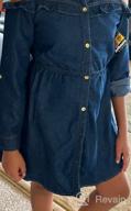 img 1 attached to Stylish Dollhouse Girls’ Dress: High-Low Belted Chambray Denim Dress with Short Sleeves review by Brittany Mills