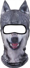 img 4 attached to Get Ready For Adventure With YOSUNPING 3D Animal Ears Face Mask Balaclava
