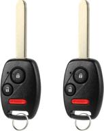 2 key fits honda accord/cr-v/cr-z/fit/insight keyless entry remote (mlbhlik-1t) логотип