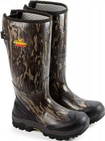img 2 attached to Men'S Mossy Oak Bottomland Camo Neoprene Hunting Boots: Thorogood Infinity FD 17" - Waterproof With Moisture-Wicking Lining And Self-Cleaning Traction Outsole