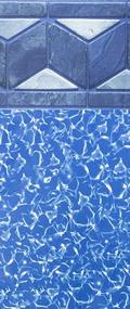 img 4 attached to Виниловое покрытие 20 калибра, стиль UniBead, высота стенки 52 дюйма, предназначено для надземных бассейнов со стальными стенками - Круглый бассейн Smartline Tuscan, прочный и долговечный
