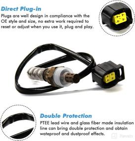 img 3 attached to 🚗 Chrysler Dodge Jeep Mercedes-Benz Mitsubishi Volkswagen Oxygen Sensor 15510 Replacement - Downstream Upstream Position - OE Replace # Bosch 15510