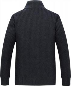 img 3 attached to Stay Warm In Style With Hixiaohe Men'S Wool Cashmere Full Zip Cardigan Sweater