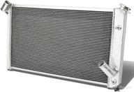 dna motoring ra ccv873 3 aluminum radiator logo