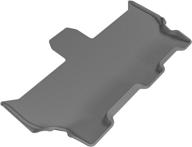 🚗 3d maxpider all-weather third row floor mat for chrysler pacifica - custom fit, kagu rubber, gray logo