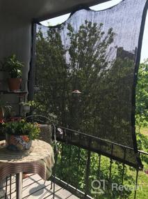 img 6 attached to 50% 6X6.6 футовый солнцезащитный шортклет с люверсами, сетка для сада, растений, цветов, курятника и теплицы, устойчивый к УФ-лучам солнца крышка - BeGrit