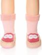 eocom baby boy girls toddlers animal moccasins non-skid indoor slipper winter warm shoes socks logo