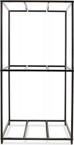 img 4 attached to Topline Products Wheel 2-Cube Display Rack For Wheels Up To 24” Commercial Grade Heavy-Duty Storage Showroom Fixture 27.5” W X 56.5” H X 27.5” D 200LBS Capacity Black Finish (C452)