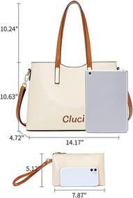 img 2 attached to 👜 Stylish Women's Leather Designer Handbags: Fashionable Shoulder Bags & Wallets