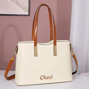 img 3 attached to 👜 Stylish Women's Leather Designer Handbags: Fashionable Shoulder Bags & Wallets