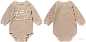 img 3 attached to Snr K Crewneck Sweatshirt Rainbow Pullover Apparel & Accessories Baby Boys best - Clothing