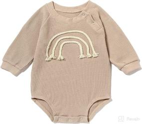 img 4 attached to Snr K Crewneck Sweatshirt Rainbow Pullover Apparel & Accessories Baby Boys best - Clothing