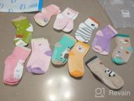 img 1 attached to 12-Pack Toddler Baby Socks with Non-Slip Grips, 1-5T, Multi Colors - Perfect Gift for Boys and Girls review by Derrick Duck