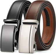 men's belts with ratchet click 👔 comfort adjustable buckles: optimized for style and ease logo