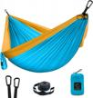 grassman camping hammock double & single portable hammock with tree straps, lightweight nylon parachute hammocks camping accessories gear for indoor outdoor backpacking, travel, hiking, beach logo