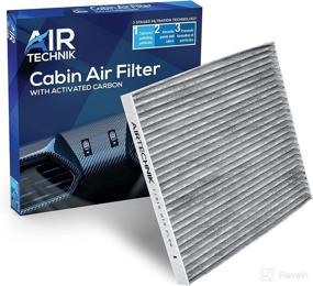 img 4 attached to Premium AirTechnik CF11819 Cabin Air Filter: Activated Carbon, Fits Chevy Captiva, Equinox, GMC Terrain, Hyundai Azera, Santa Fe, Sonata, KIA Cadenza, Optima, Sedona, Saturn Vue