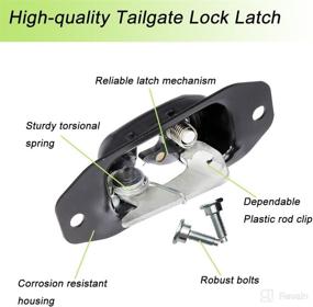 img 3 attached to VEELECP Tailgate Lock Latch Assembly Pair Set Replacement for Chevy Silverado 1500 / 2500HD / 3500HD GMC Sierra 1500 / 2500HD / 3500HD Hummer H3 / H3T 94715027 - Right and Left Side