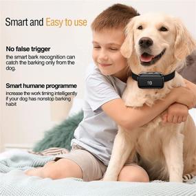 img 1 attached to 🐶 Top-rated Dog Training Collar for Bark Control - Rechargeable Anti Barking Collar with Beep, Vibration, and Shock Modes. Offers Adjustable Sensitivity, Length, and Water Resistance.