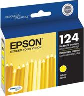 epson t124 durabrite ultra ink standard capacity yellow cartridge (t124420) for select epson stylus and workforce printers logo