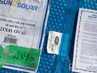 img 1 attached to Keep Your Pool Warm: Sun2Solar 12X18 Clear Oval Solar Cover 1600 Series review by Javein Harvey