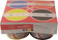 speedball fabric screen printing ink, 4 ounces jars, set of 4 logo