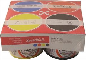 img 4 attached to Speedball Fabric Screen Printing Ink, 4 Ounces Jars, Set Of 4