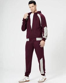 img 1 attached to Stay Comfortable And Stylish With IXIMO Men'S Tracksuit Set For Sports And Casual Wear