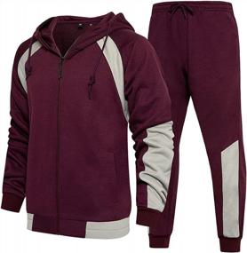 img 4 attached to Stay Comfortable And Stylish With IXIMO Men'S Tracksuit Set For Sports And Casual Wear