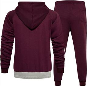 img 2 attached to Stay Comfortable And Stylish With IXIMO Men'S Tracksuit Set For Sports And Casual Wear